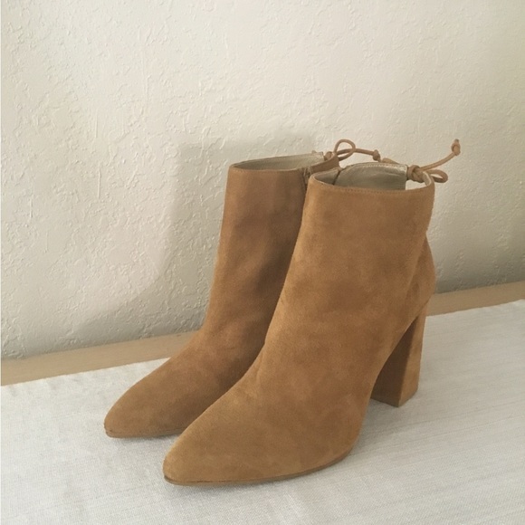 Stuart Weitzman Suede Ankle "Grandiose" Boots Size 40.5 - Picture 2 of 11